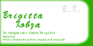 brigitta kobza business card